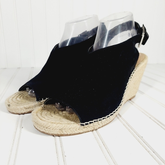 Crown Vintage  Shanie Faux Suede Espadrilles Wedges E923 - Picture 2 of 15